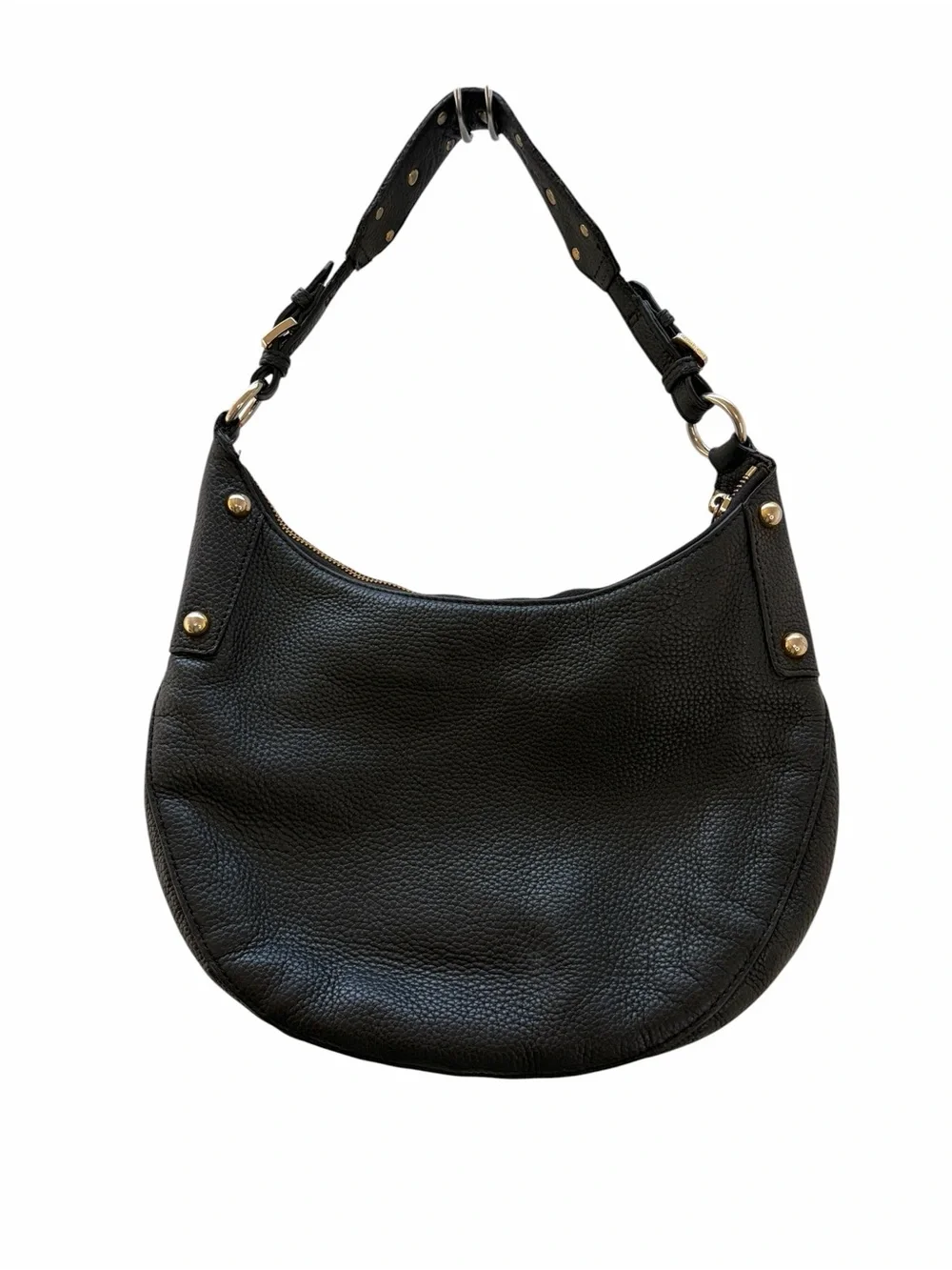 Michael Kors Black Pebbled Leather Hobo Bag